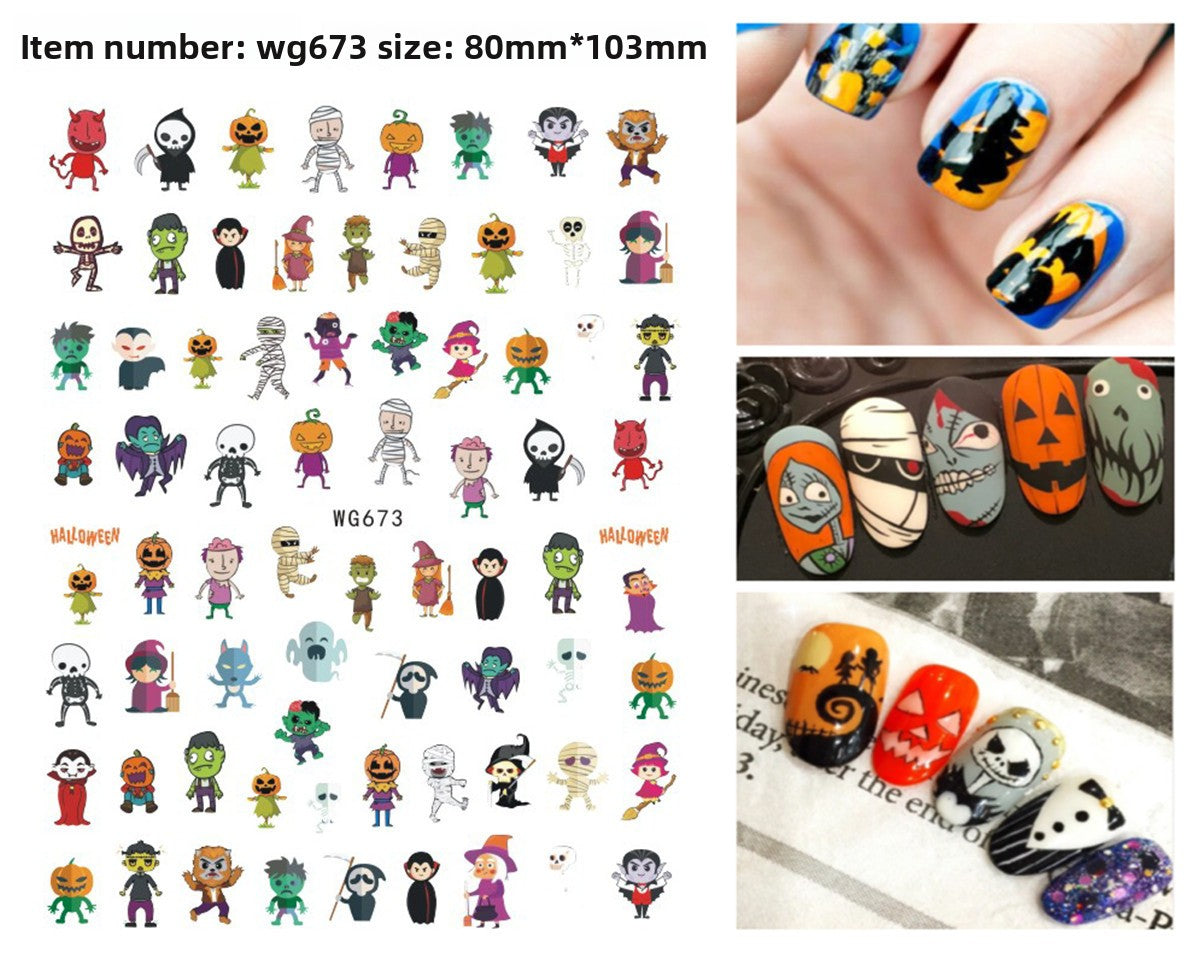 Halloween nail stickers