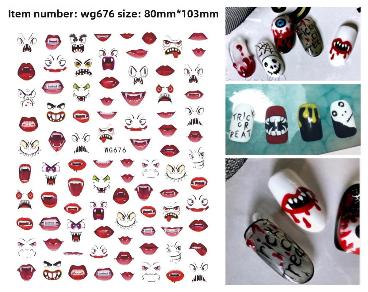 Halloween nail stickers