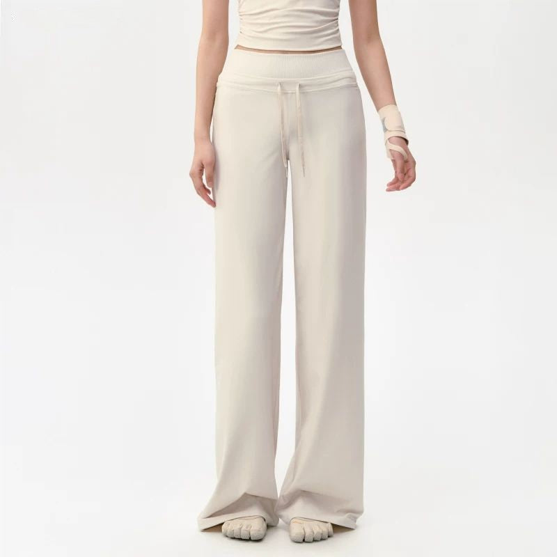 Womens High Waist Yoga Pants Wide Leg Athletic Trousers