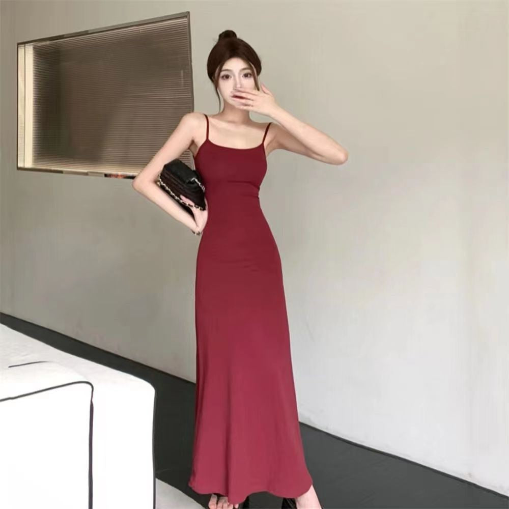 Sleeveless Backless Fishtail Dress