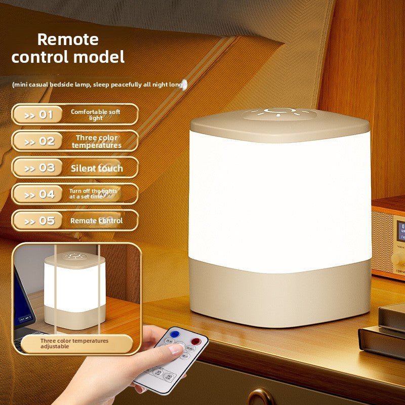 Remote Control Rechargeable Touch Night Light Bedroom Sleep Light