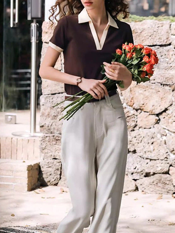 French Style Womens Polo Shirt