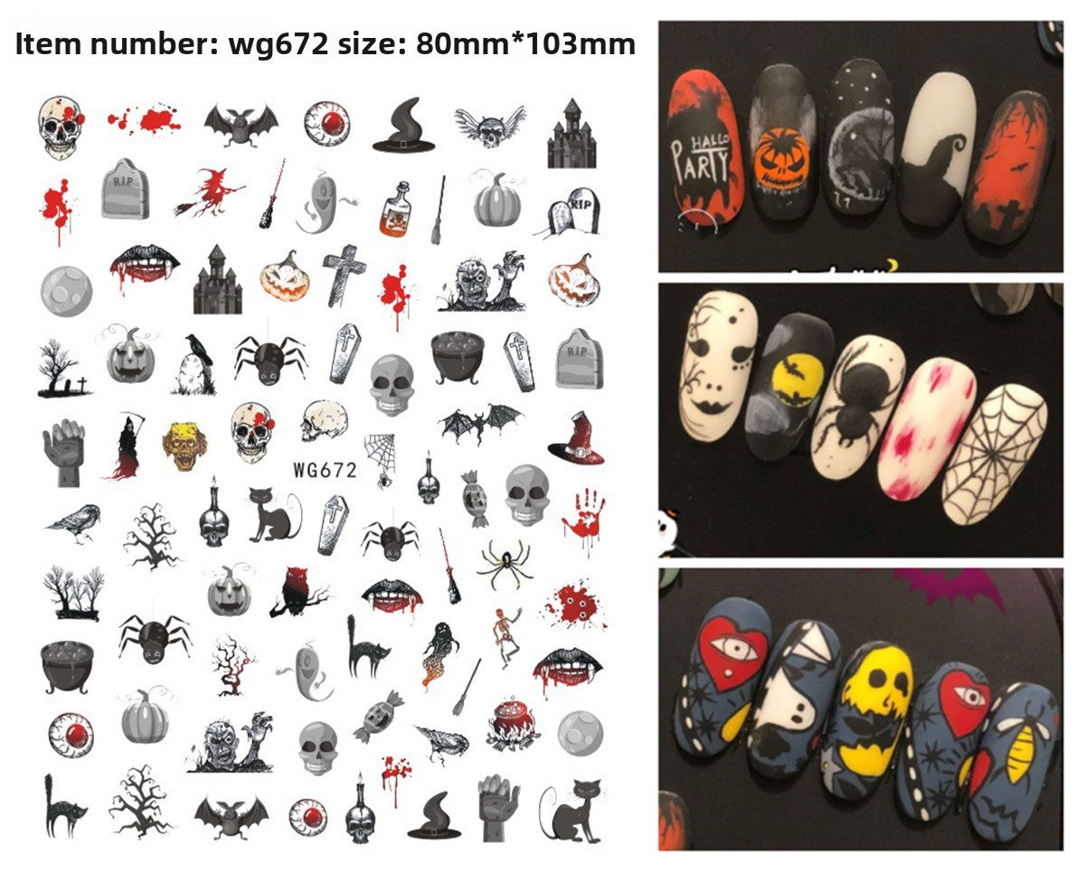 Halloween nail stickers