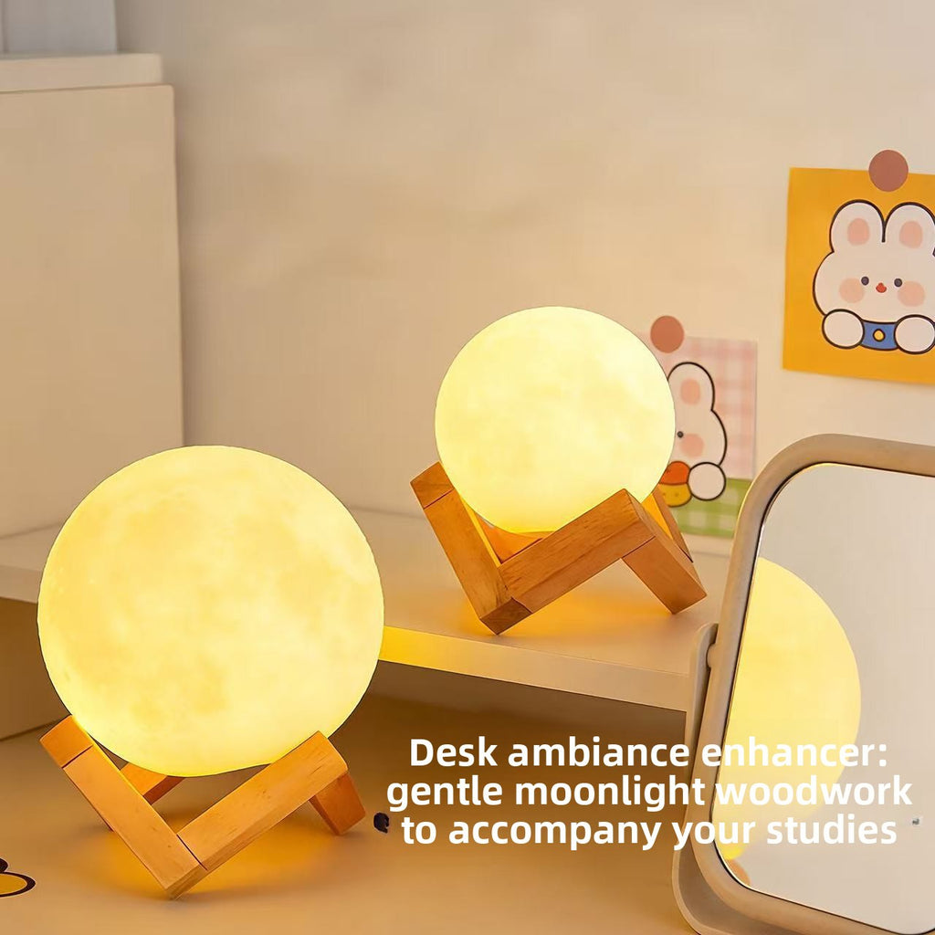 Creative Moon Starry Sky Night Light Bedroom Atmosphere Desk Lamp