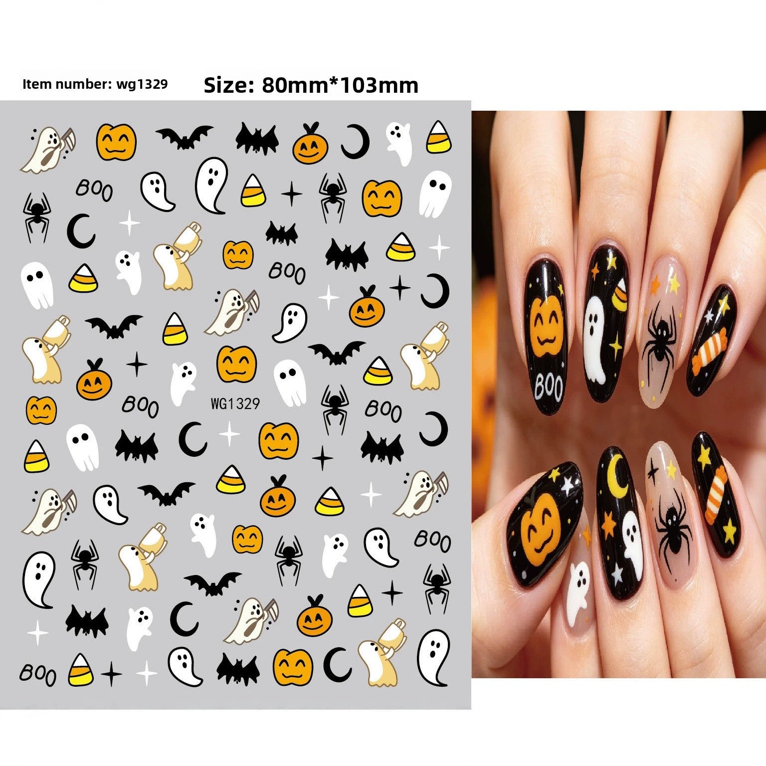Halloween nail stickers