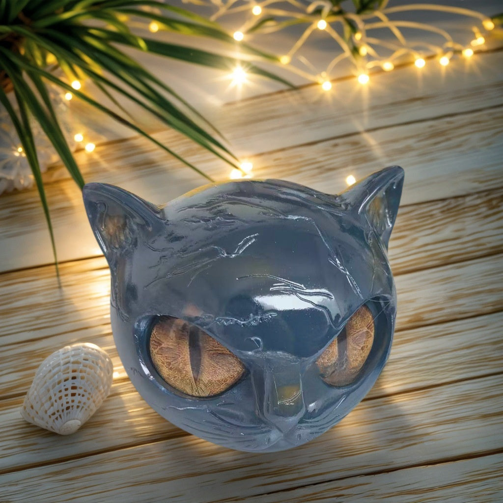 Luxury Black Cat Figurine Home Decor