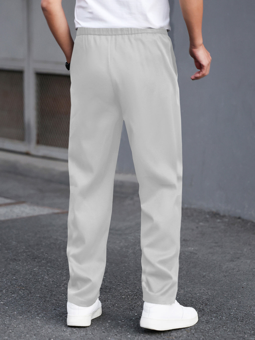 Casual Mid-Waist Men's Trousers