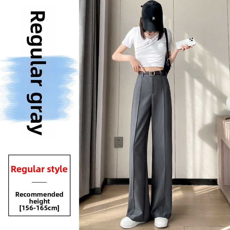 Glossy High Waist Wide Leg Trousers