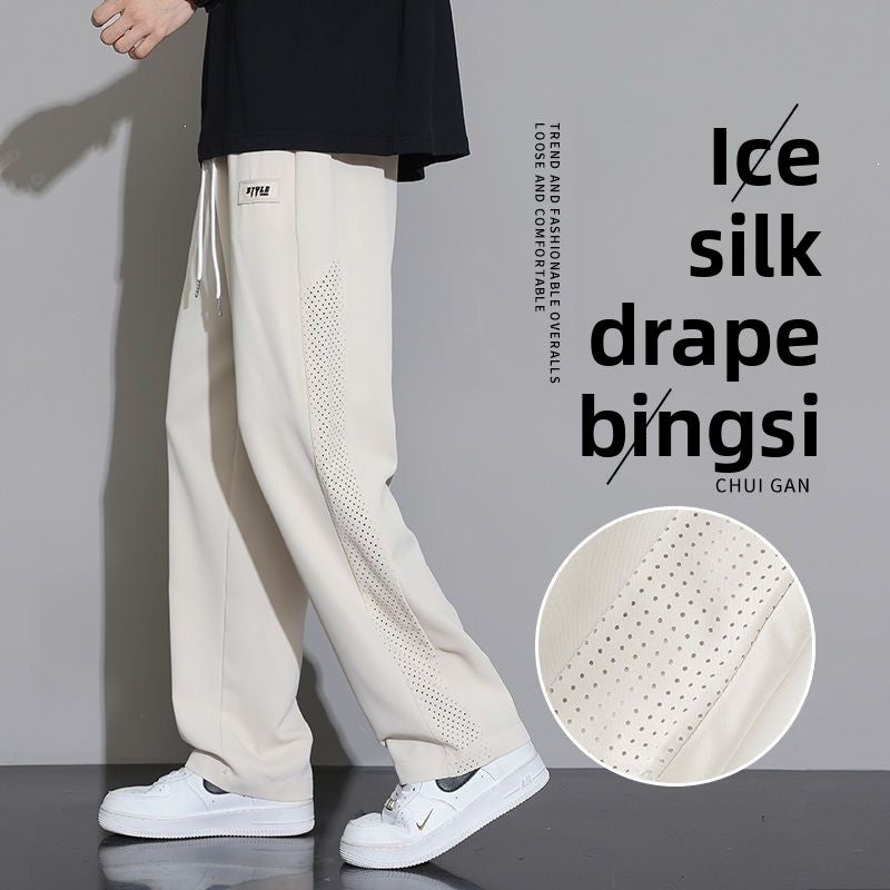 Mens Straight Leg Casual Pants