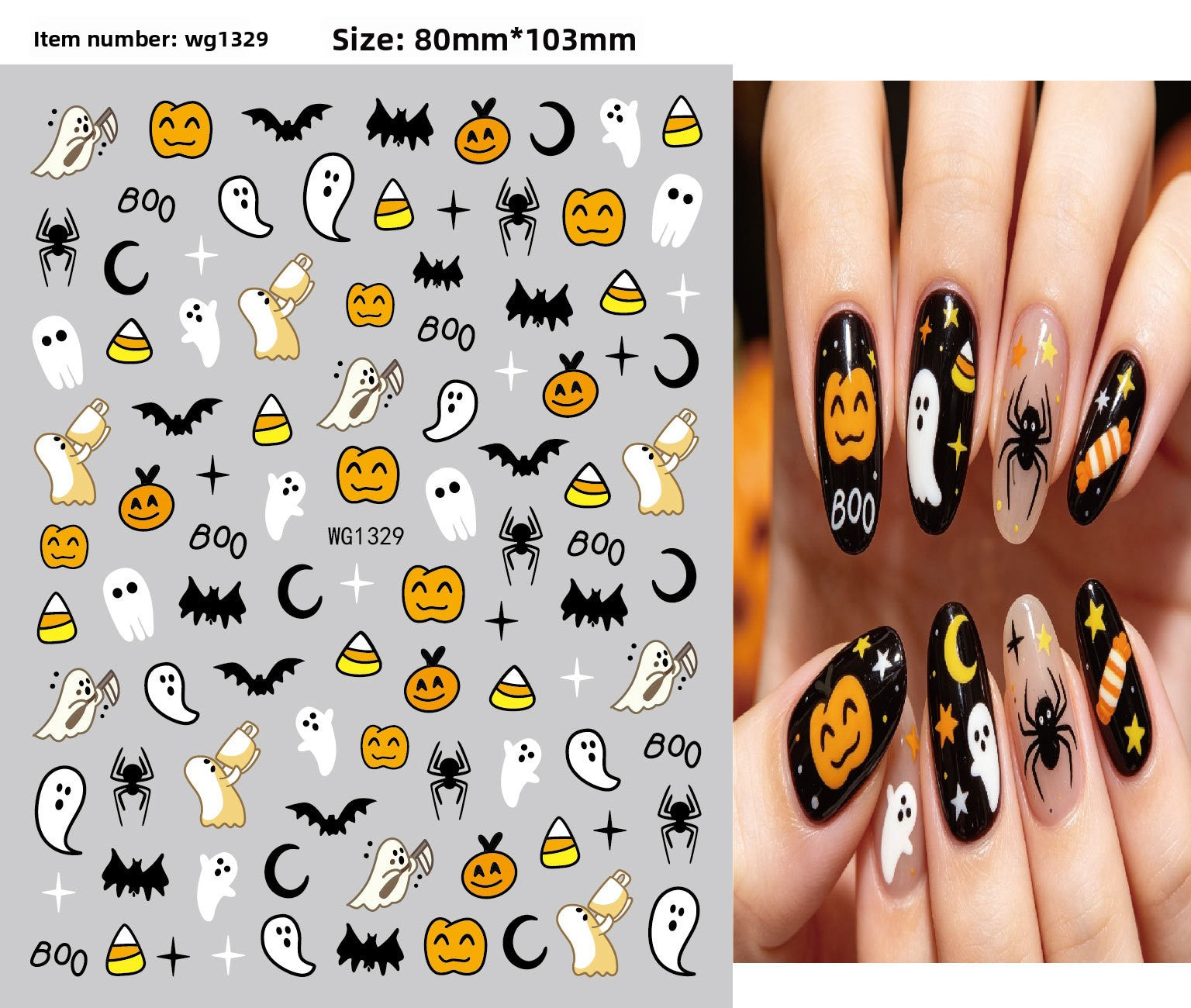 Halloween nail stickers