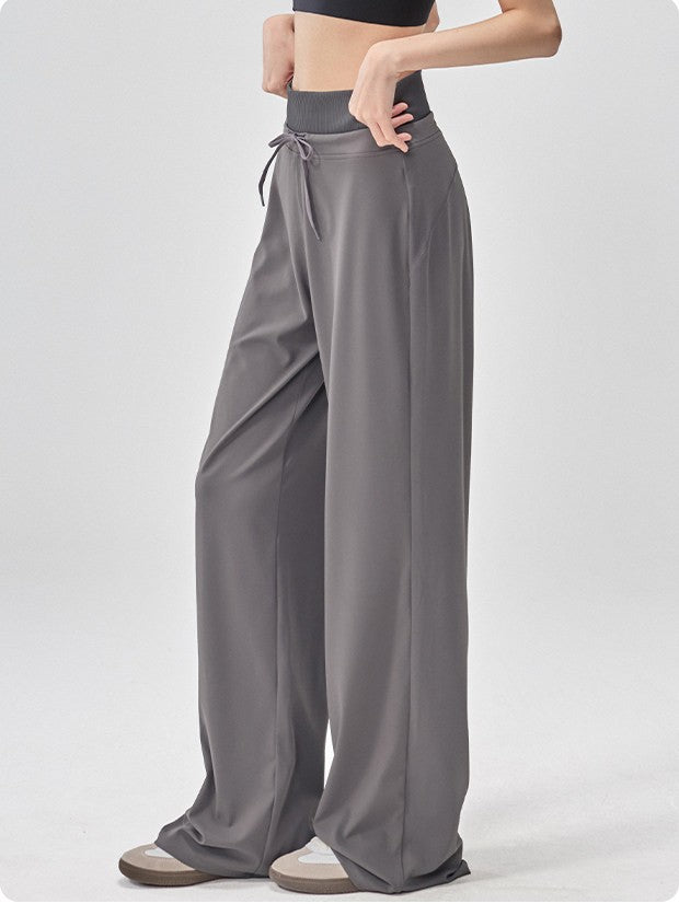 Womens High Waist Yoga Pants Wide Leg Athletic Trousers