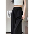 Elastic Waist Wide Leg Trousers for Women