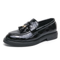 Mens Patent Leather Tassel Dress Shoes