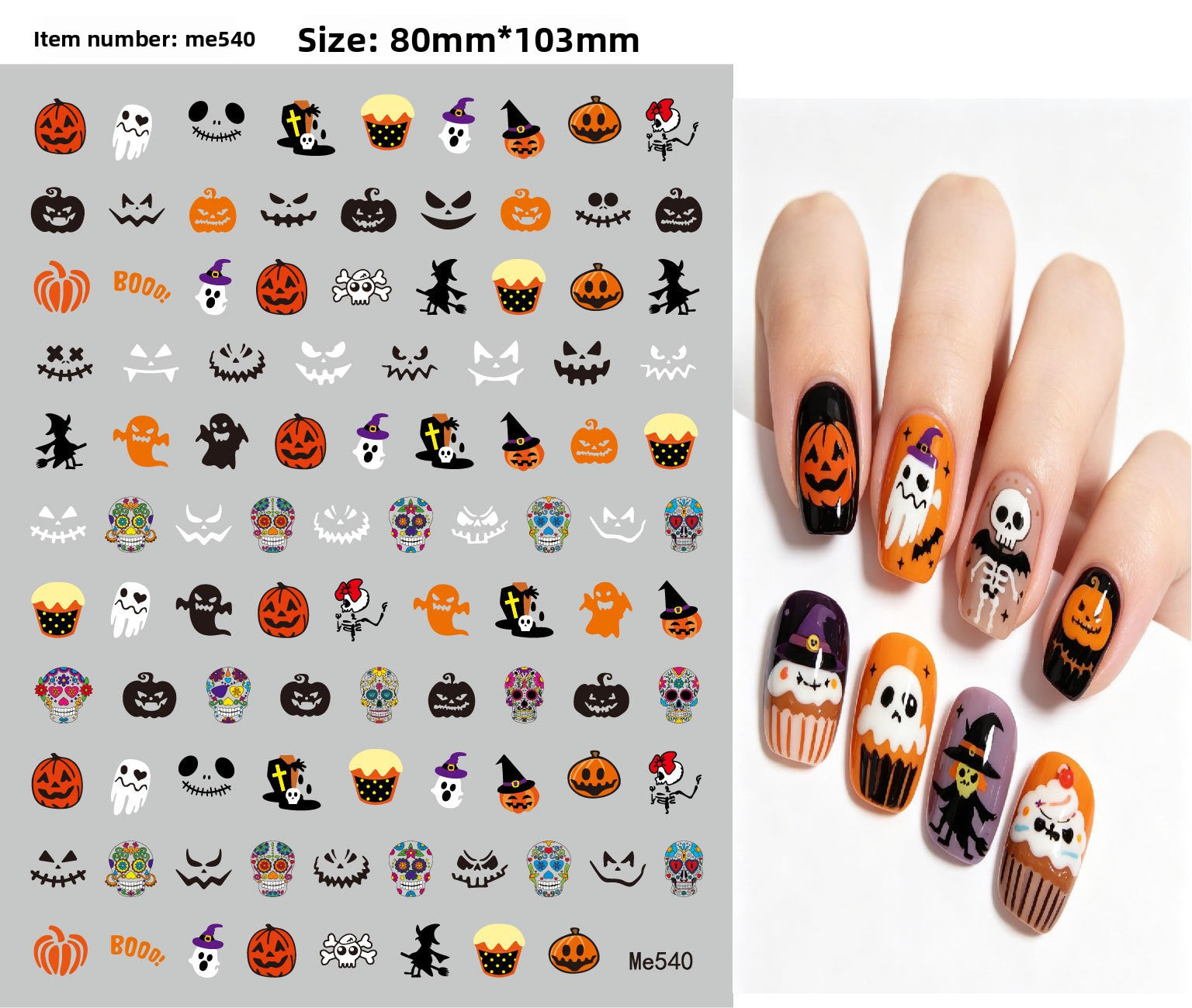 Halloween nail stickers