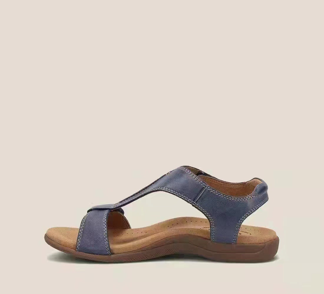 Plus-size casual flat fishmouth sandals