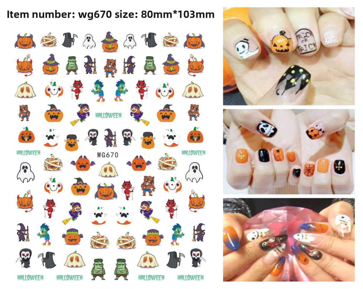 Halloween nail stickers