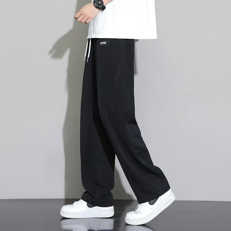Mens Straight Leg Casual Pants