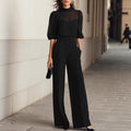 Floral Print Wide-Leg Pants