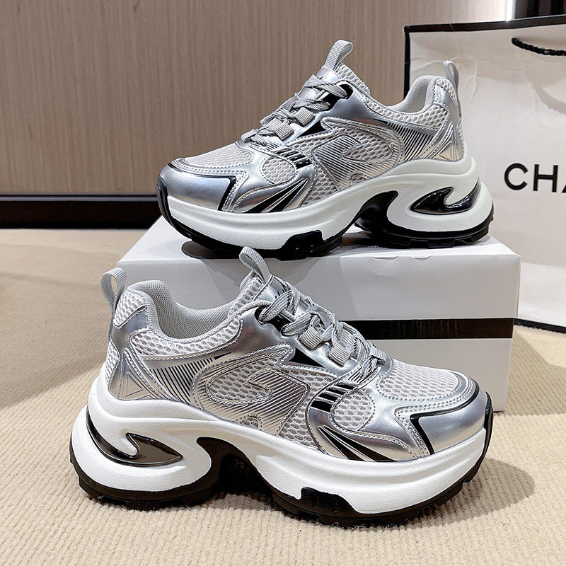 Thick-Soled Breathable Casual Sneakers for Women