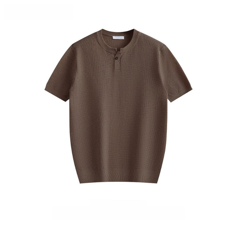 Pure Cotton Waffle Knit Shirt