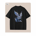 Heavyweight Cotton Short Sleeve T-Shirt with Phoenix Print