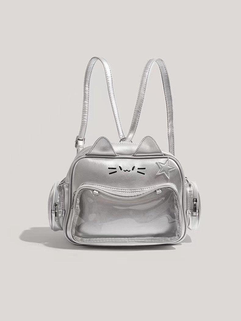Trendy Mechanical Cat Small Backpack