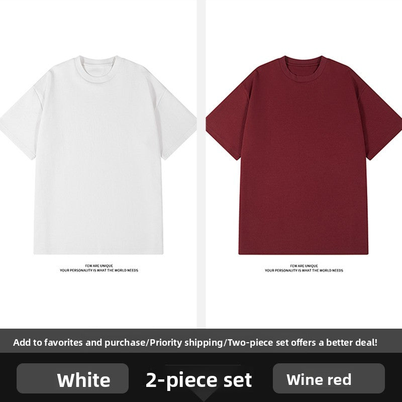 Men's Heavyweight Cotton Short Sleeve T-Shirt Cleanfit