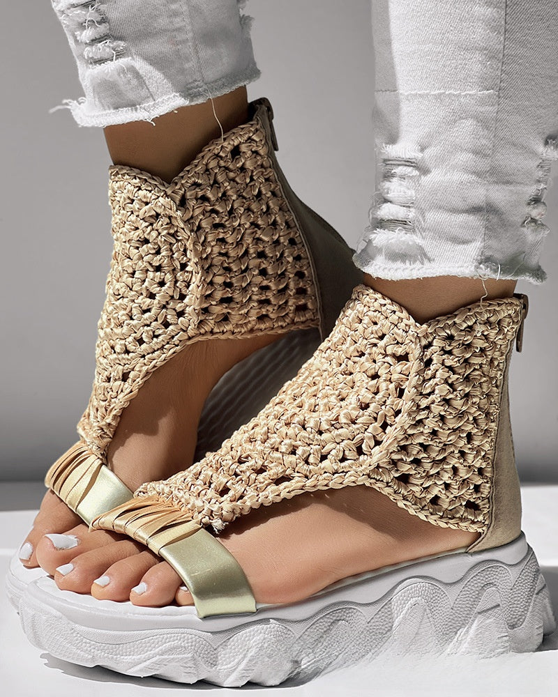Womens Casual Wedge Platform Sandals