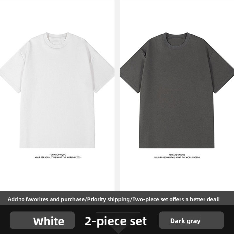 Men's Heavyweight Cotton Short Sleeve T-Shirt Cleanfit