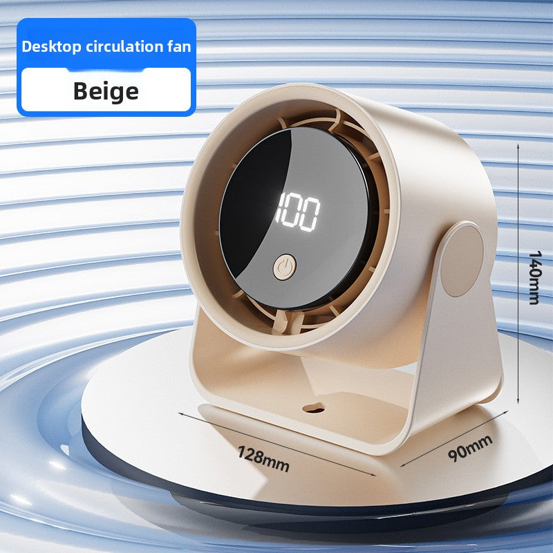 Charging desktop fan