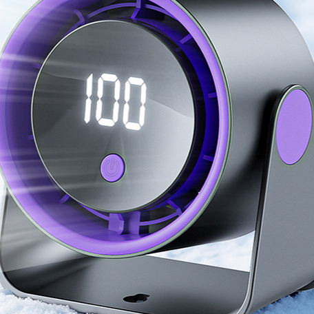 Charging desktop fan