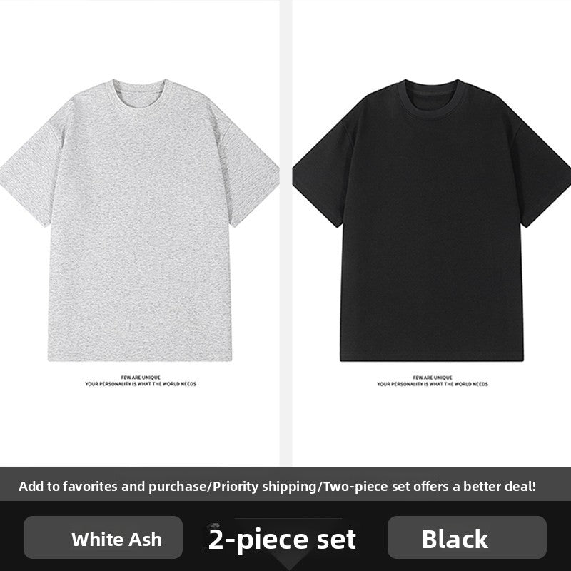 Men's Heavyweight Cotton Short Sleeve T-Shirt Cleanfit