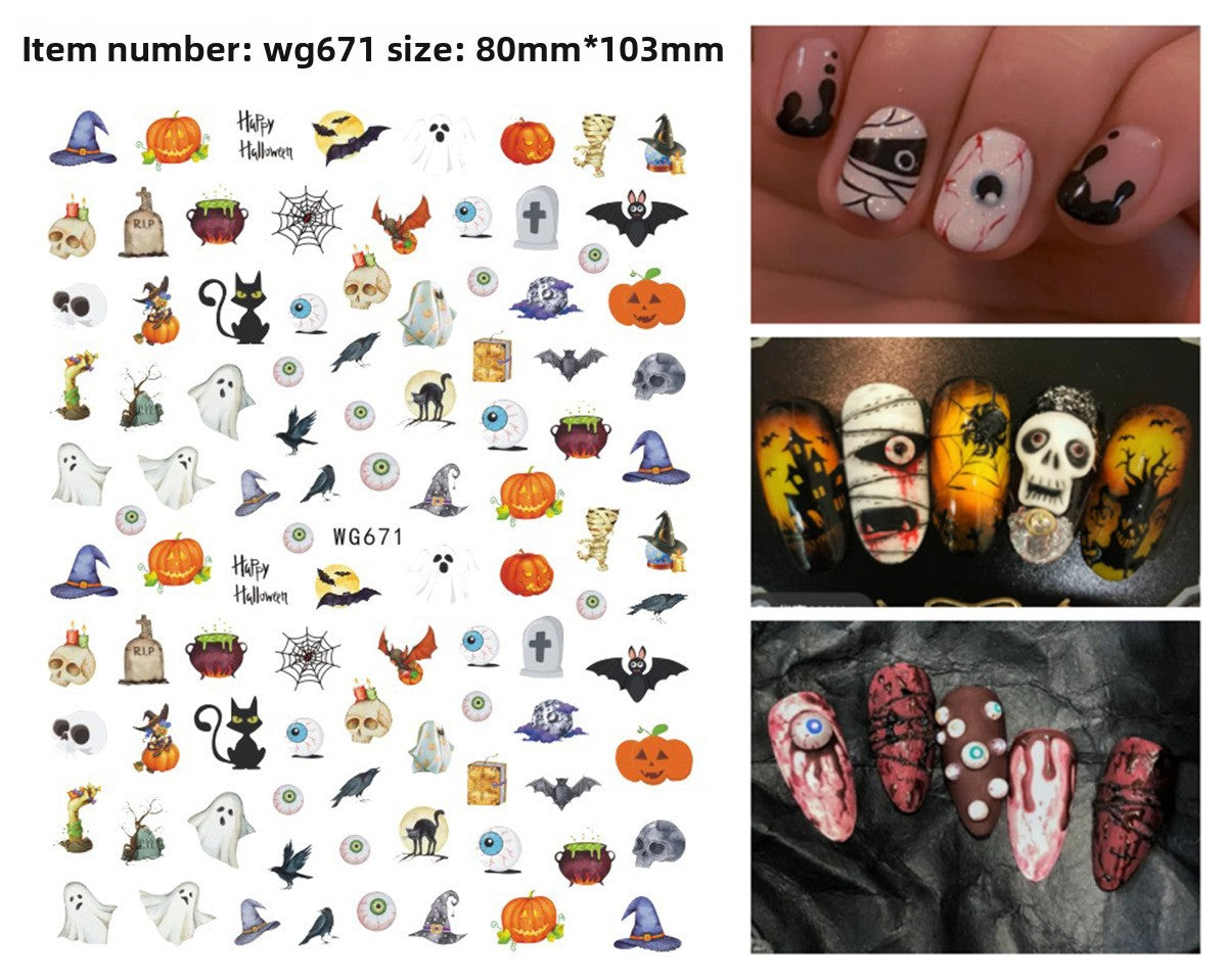 Halloween nail stickers