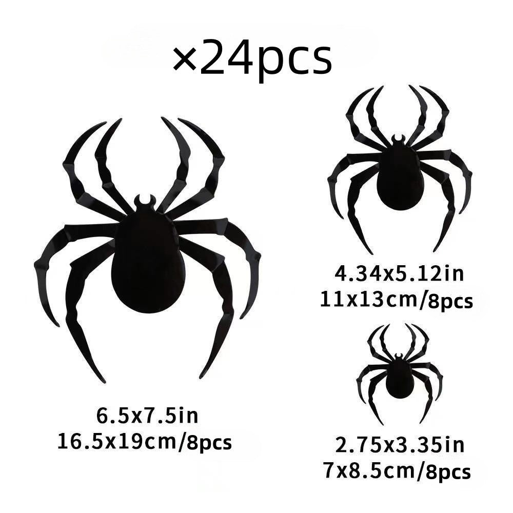 3D Halloween Bat Spider Wall Stickers