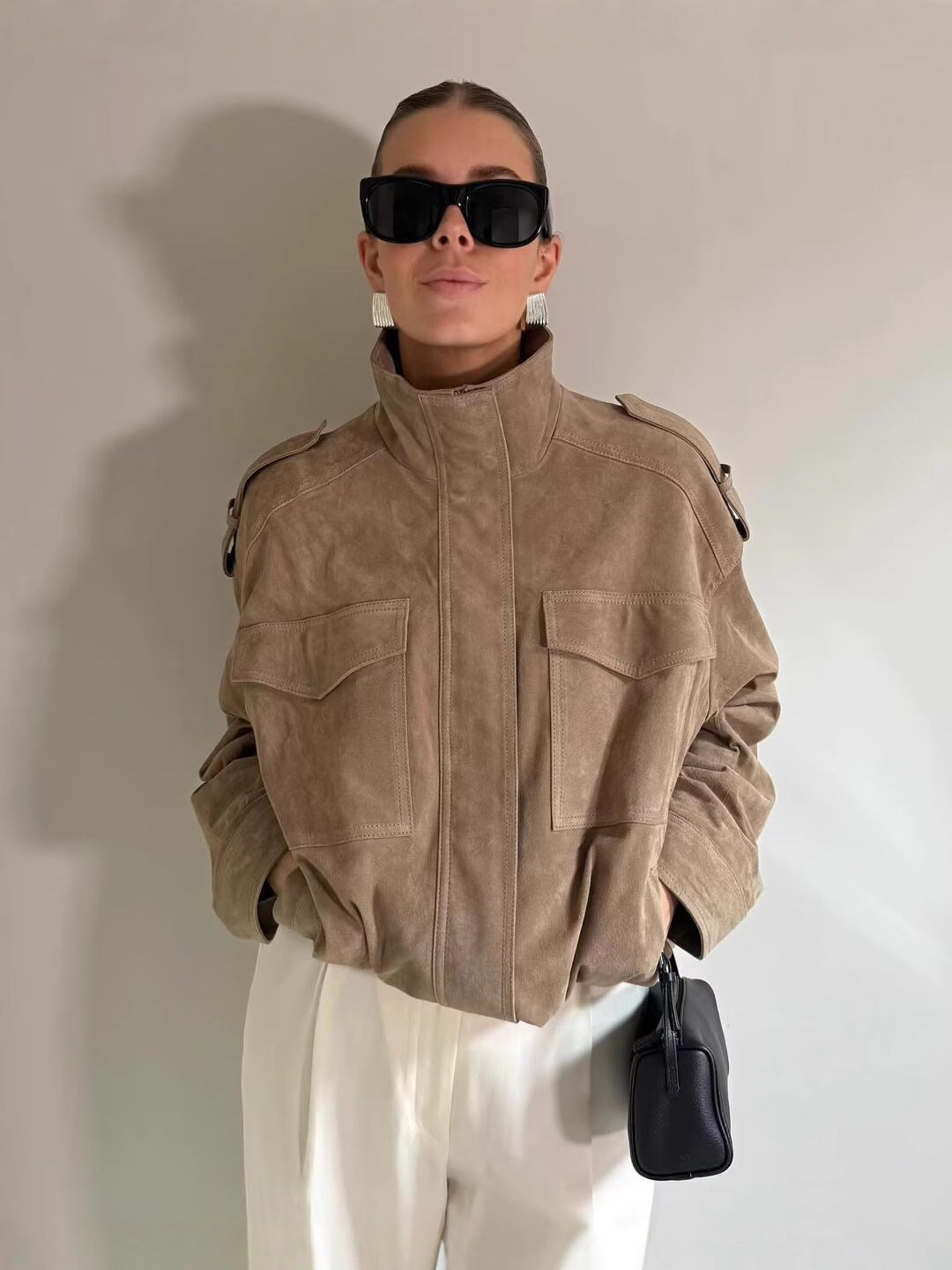 Casual loose-fitting jacket coat