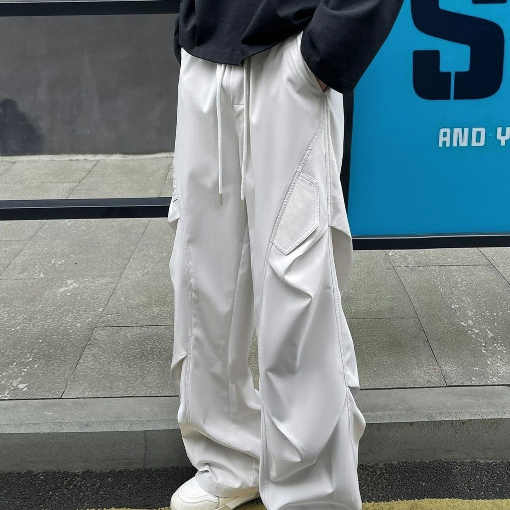 Mens Straight Leg Casual Trousers