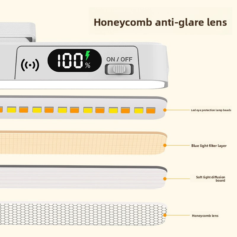 Eye-protecting desk lamp for bedside use