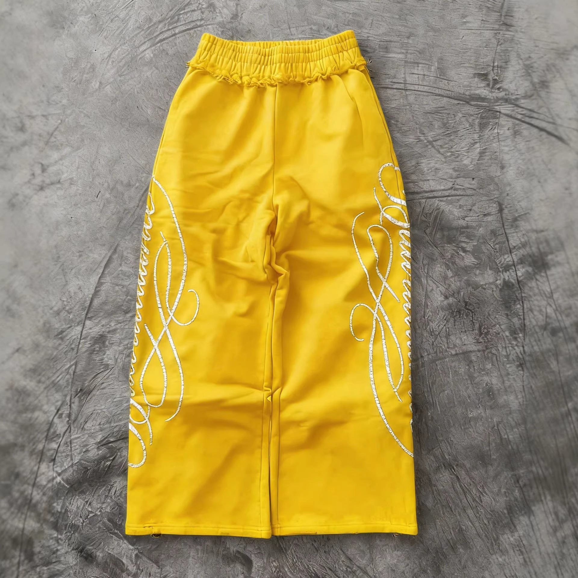Retro Gothic High Waist Printed Trousers