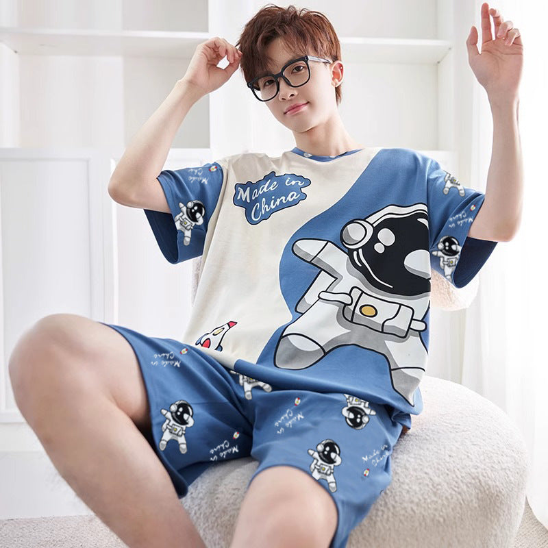 Men's short-sleeve loose-fit top