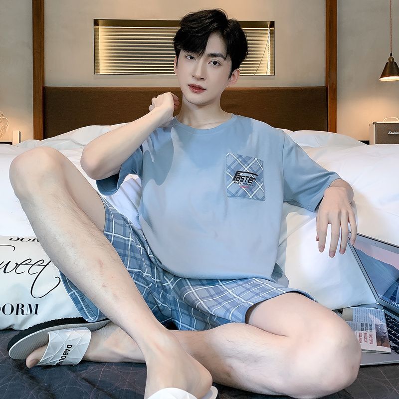 Men's short-sleeve loose-fit top