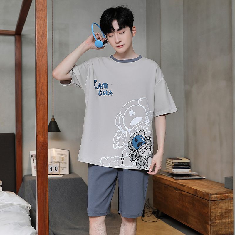 Men's short-sleeve loose-fit top