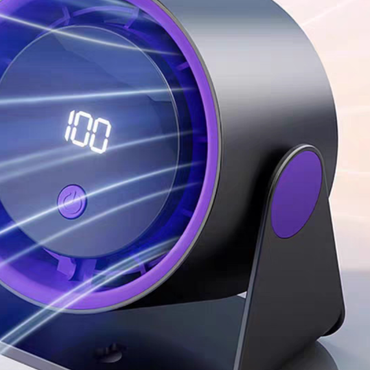 Charging desktop fan