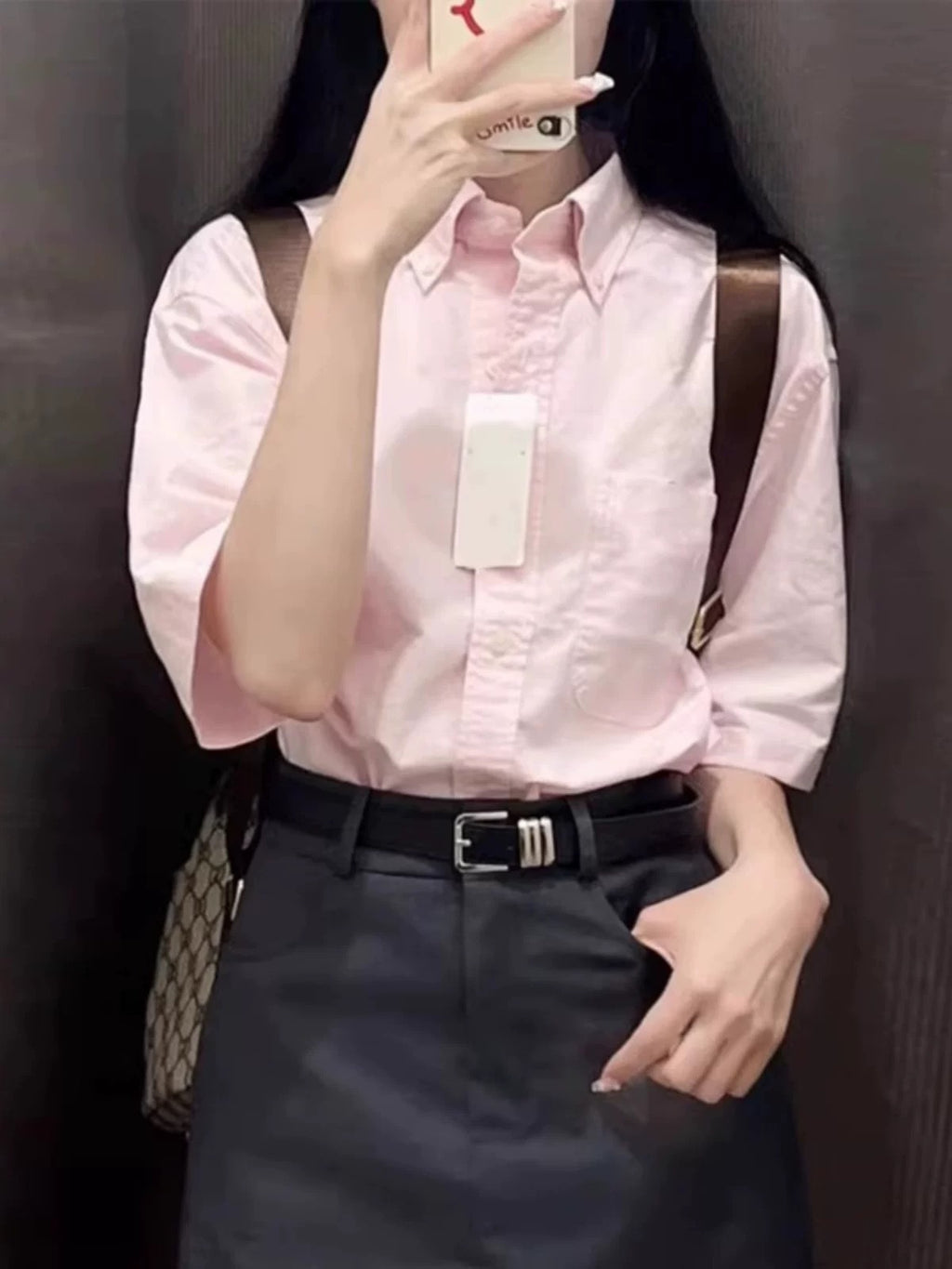 Womens Cotton Linen Short Sleeve Polo Shirt Summer Loose Blouse