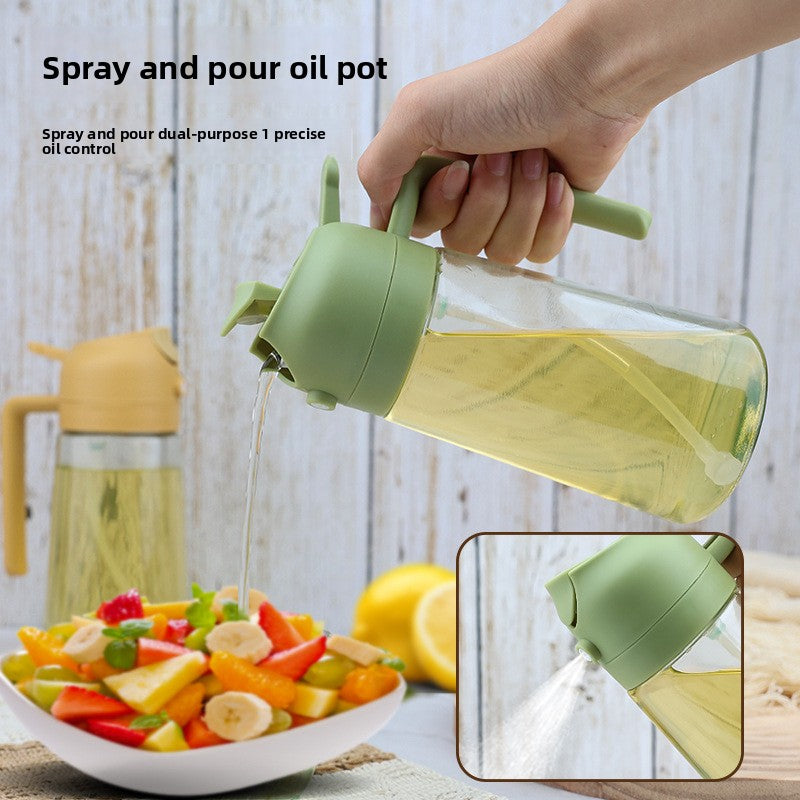 Dual-Purpose Glass Oil Spray and Pour Bottle
