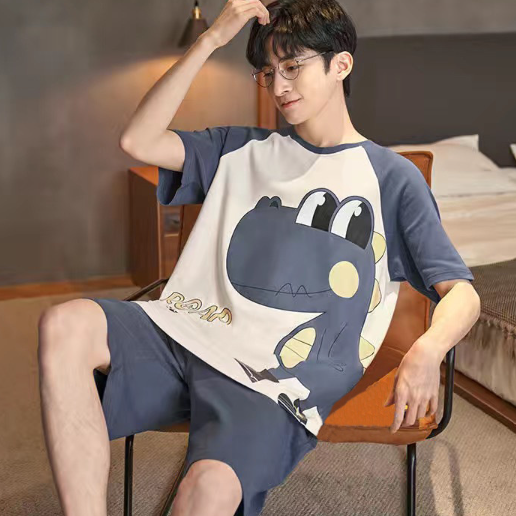 Men's short-sleeve loose-fit top