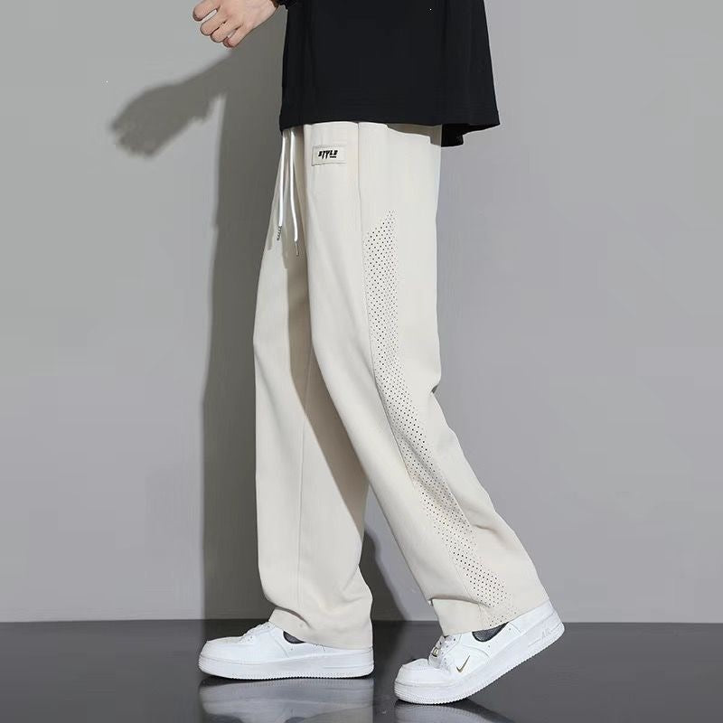 Mens Straight Leg Casual Pants