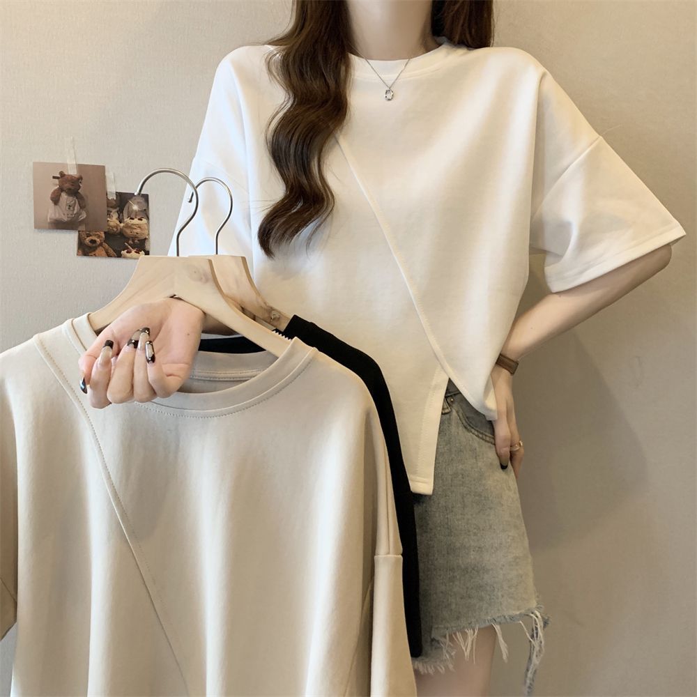 Women's Short Sleeve Asymmetrical T-Shirt