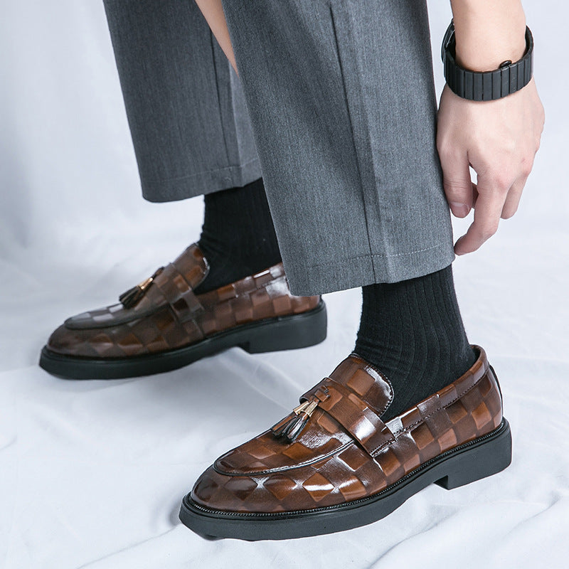 Mens Patent Leather Tassel Dress Shoes