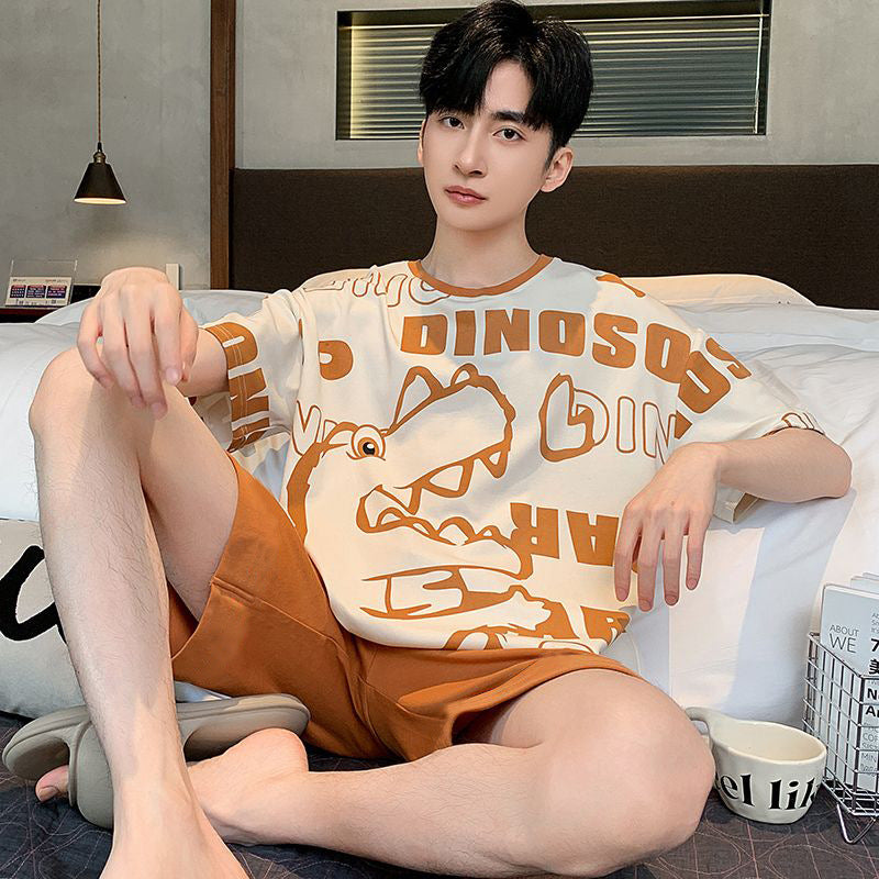Men's short-sleeve loose-fit top