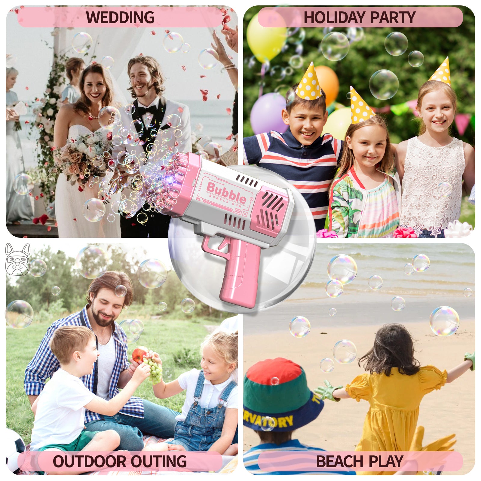 Bubble Machine for Kids, Outdoor